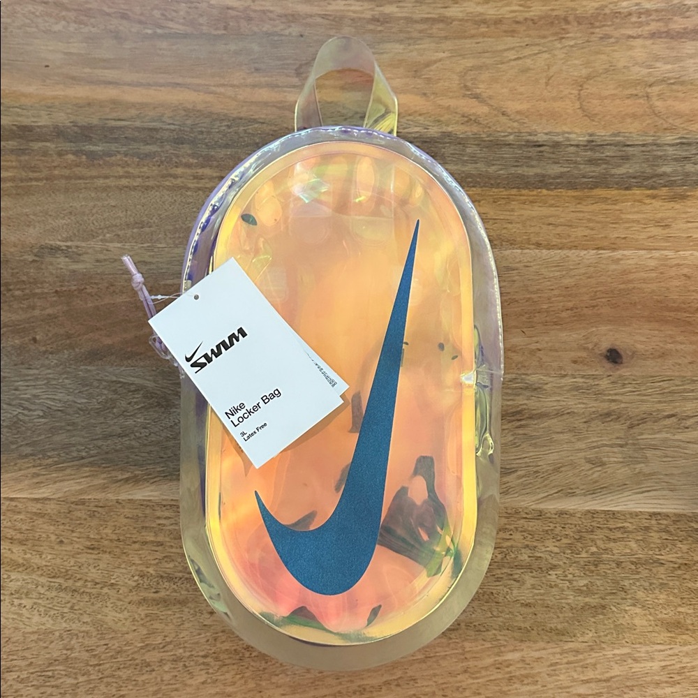Nike Iridescent Swim Bag with Blue Logo